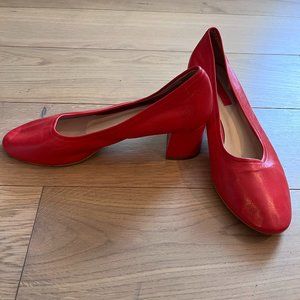 Topshop Red Mod Pumps